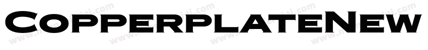 CopperplateNew BoldExtended字体转换